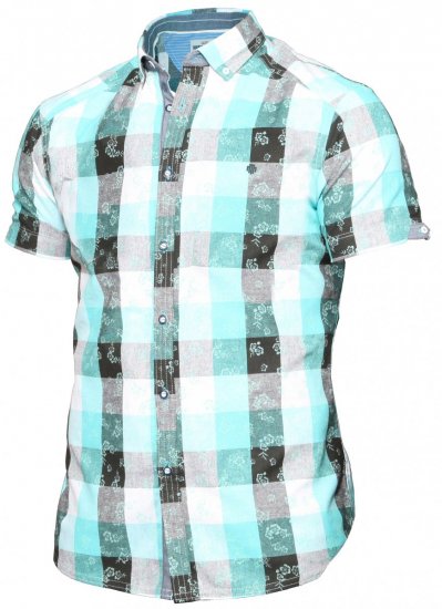 Mish Mash Dellow Turq - Chemises - Chemises Grandes Tailles Hommes