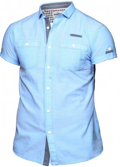 Mish Mash Sid Blue - Chemises - Chemises Grandes Tailles Hommes