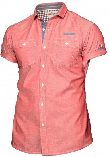 Mish Mash Sid Red - Chemises - Chemises Grandes Tailles Hommes