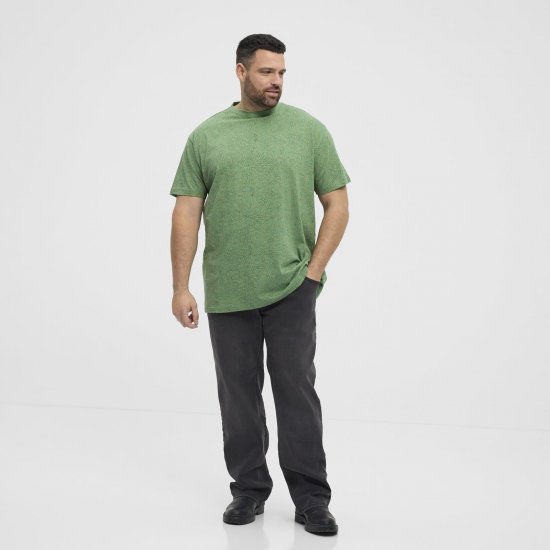 North Latitude Allover Printed T-shirt Vert Moyen - T-shirts - T-shirts Homme Grande Taille