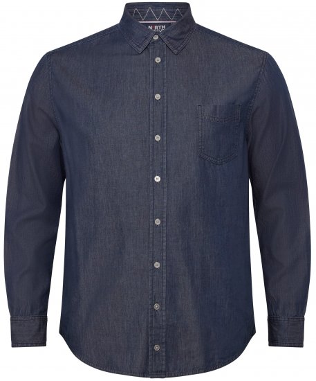 North Latitude 53139 chemise denim bleue - Chemises - Chemises Grandes Tailles Hommes