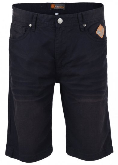 Kam Jeans Marco Shorts Black - Shorts - Shorts hommes grande taille