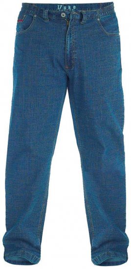 Duke Bailey Relaxed Comfort Fit Stretch Jeans With Elasticated Waist Stonewash - Jeans et Pantalons - Jeans et Pantalons grande taille 