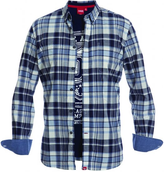 D555 Gareth Tee + Shirt - Chemises - Chemises Grandes Tailles Hommes