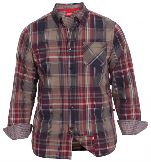 D555 Punto Shirt - Chemises - Chemises Grandes Tailles Hommes
