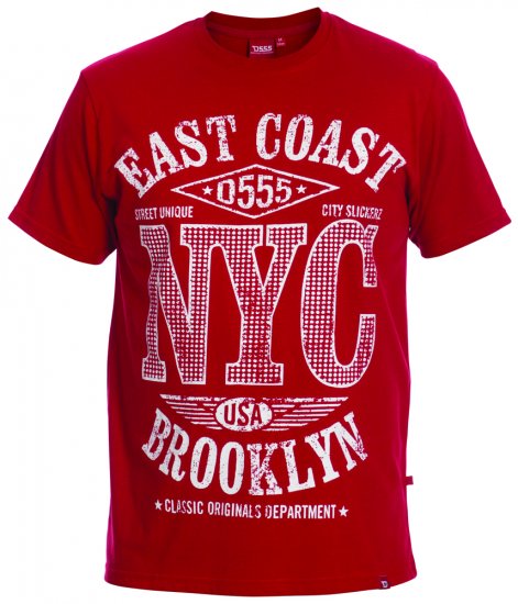 D555 Riga Tee + Shirt - Chemises - Chemises Grandes Tailles Hommes