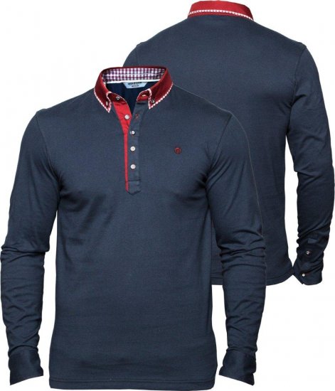 Mish Mash Soho Navy - Polos - Polos homme grande taille