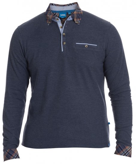 D555 Clarke L/S Polo - Polos - Polos homme grande taille
