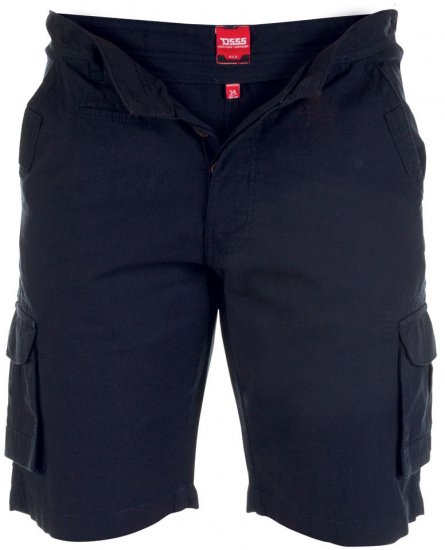 D555 Cora Navy - Shorts - Shorts hommes grande taille