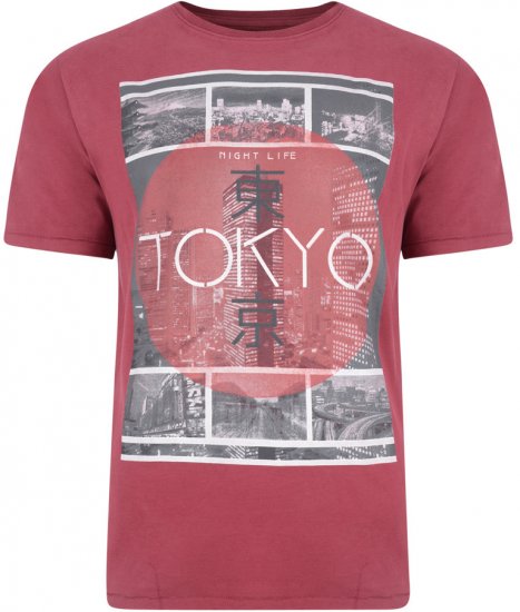 Kam Jeans 540 T-shirt Red - T-shirts - T-shirts Homme Grande Taille