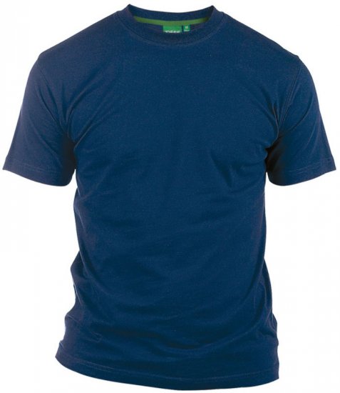 D555 Flyers Crew Neck T-shirt Navy - T-shirts - T-shirts Homme Grande Taille