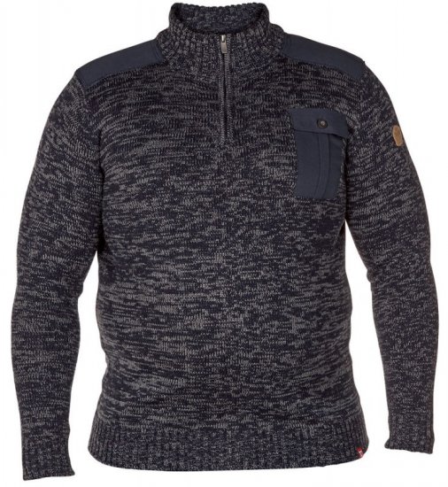 D555 Frost Sweater Navy/Charcoal - Sweatshirts & hoodies - Sweatshirts/Hoodies grande taille homme