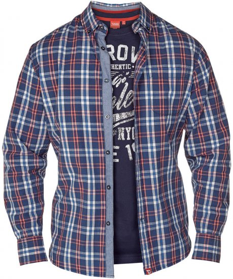 D555 Ridge Tee + Shirt - Chemises - Chemises Grandes Tailles Hommes