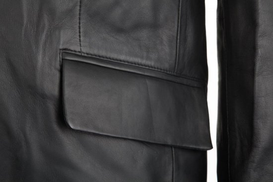 Woodland Leather Blazer Black - Vestes - Vestes homme grandes tailles
