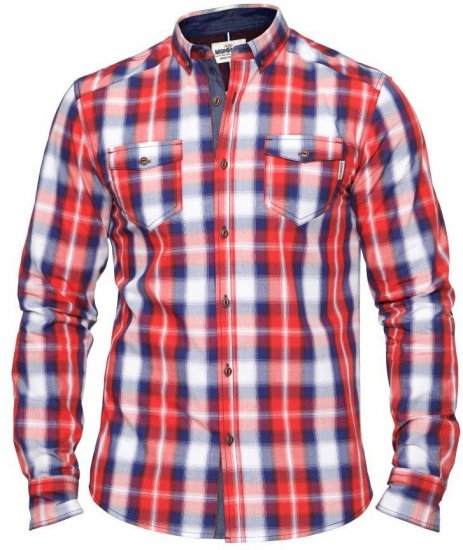 Mish Mash Transit Red - Chemises - Chemises Grandes Tailles Hommes