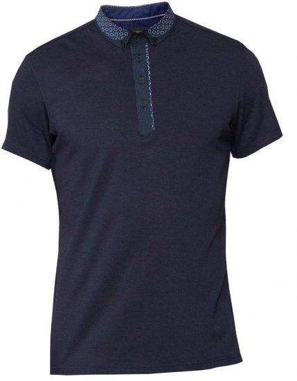 Mish Mash Fallacy Blue - Polos - Polos homme grande taille