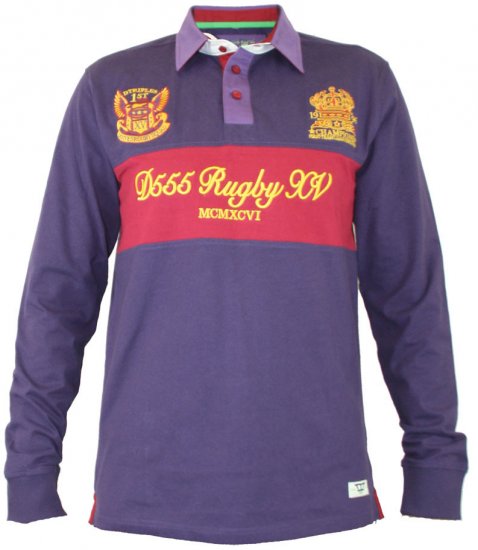 D555 Leo Grape - Polos - Polos homme grande taille