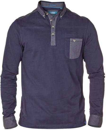 D555 Mickey Navy - Polos - Polos homme grande taille