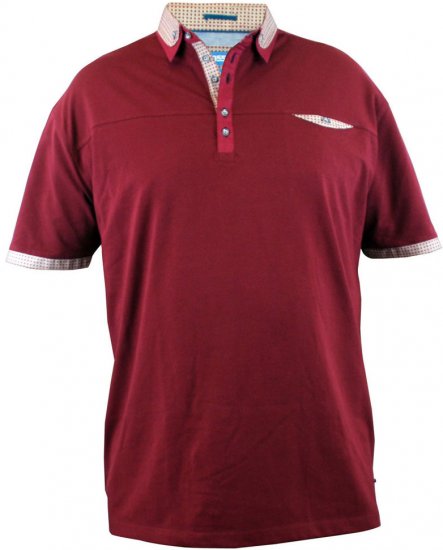 D555 Jeff Wine - Polos - Polos homme grande taille