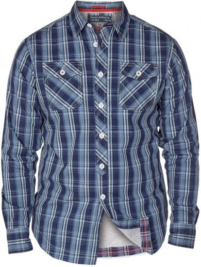 D555 Kona Navy - Chemises - Chemises Grandes Tailles Hommes