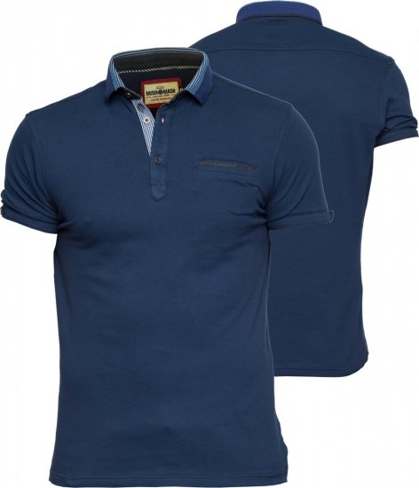 Mish Mash Stein Navy - Polos - Polos homme grande taille