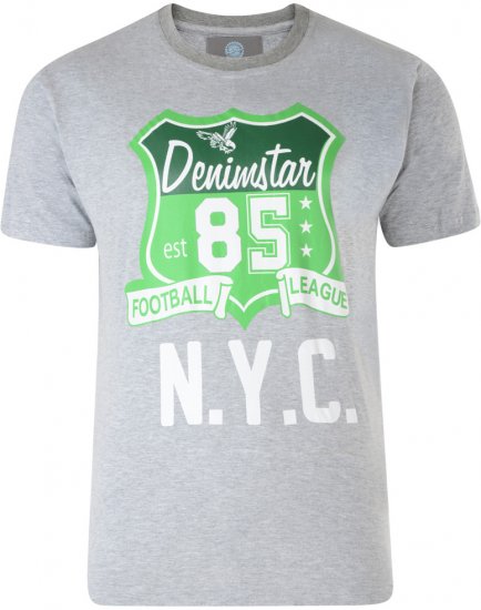 Kam Jeans Star 2-pack T-shirt Grey/Purple - T-shirts - T-shirts Homme Grande Taille