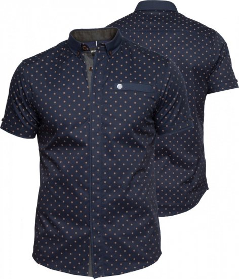 Mish Mash Malmo Navy - Chemises - Chemises Grandes Tailles Hommes