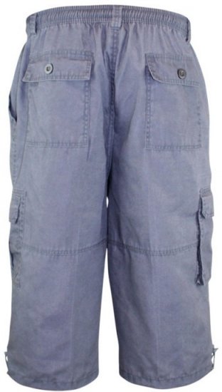 D555 Mason Pantacourt à poches latérales Gris - Shorts - Shorts hommes grande taille