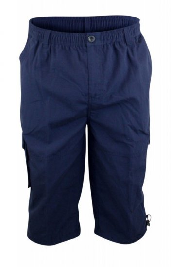 D555 Mason Cargo Shorts Navy - Shorts - Shorts hommes grande taille