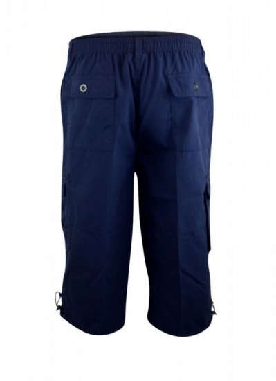 D555 Mason Cargo Shorts Navy - Shorts - Shorts hommes grande taille