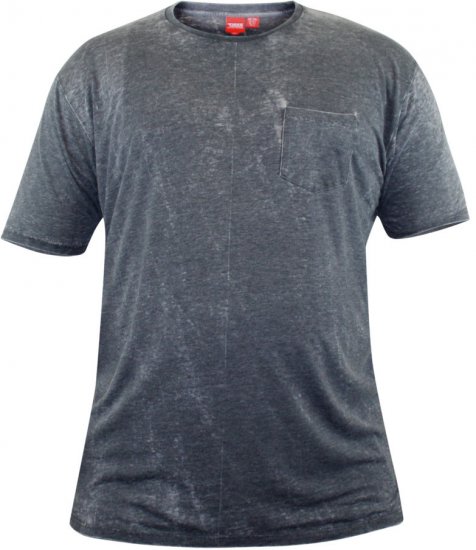 D555 Mavi T-shirt Grey with Pocket - T-shirts - T-shirts Homme Grande Taille