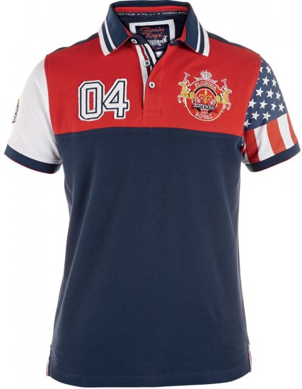 D555 Conway Royal Racing Polo - Polos - Polos homme grande taille