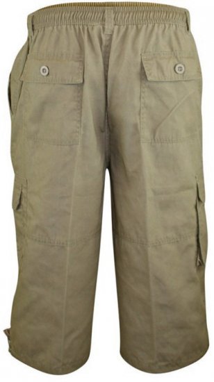 D555 Mason Cargo Shorts Sand - Shorts - Shorts hommes grande taille