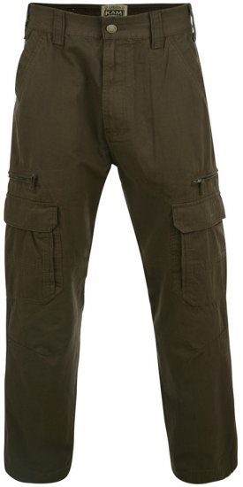 Kam Jeans Cargo pants Khaki TALL SIZES - VÊTEMENTS HOMME MT-6XLT - Vêtements Tall Homme