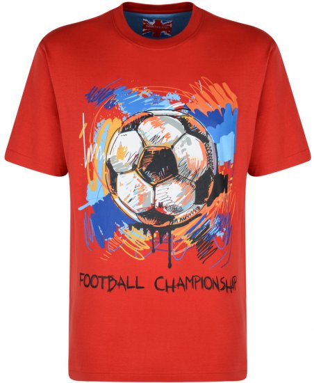 Kam Jeans Football Tee - T-shirts - T-shirts Homme Grande Taille