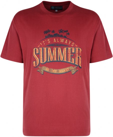 Kam Jeans Summer Beach 2-pack T-shirt - T-shirts - T-shirts Homme Grande Taille