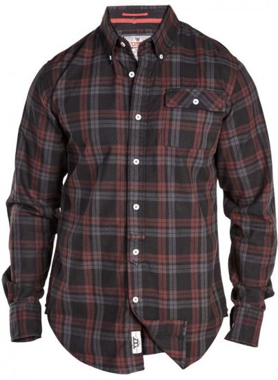 D555 Hubert One Pocket Check Shirt - Chemises - Chemises Grandes Tailles Hommes