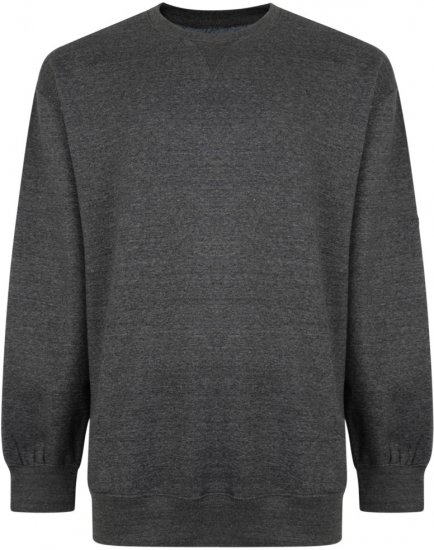 Kam Jeans Sweatshirt Charcoal - Sweatshirts & hoodies - Sweatshirts/Hoodies grande taille homme