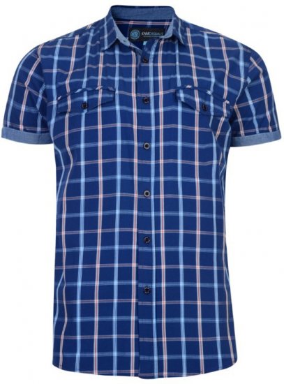 Kam Jeans Check Shirt Denim - Chemises - Chemises Grandes Tailles Hommes