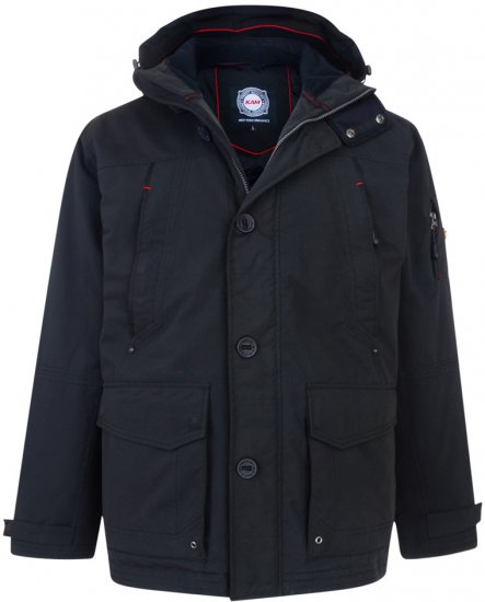 Kam Jeans Casual Hooded Coat - Sweatshirts & hoodies - Sweatshirts/Hoodies grande taille homme