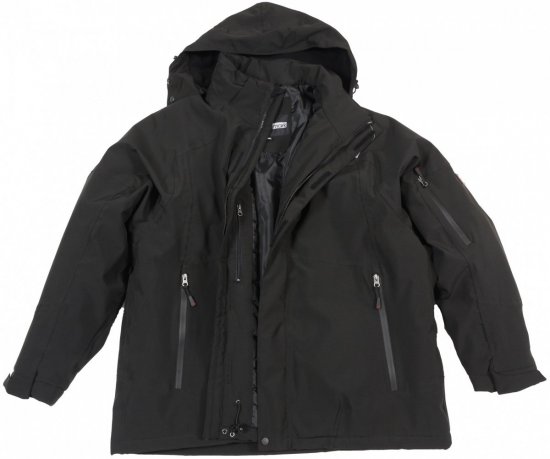 Marc & Mark Basel Tech-winter jacket Black - Vestes - Vestes homme grandes tailles