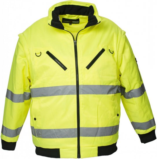 Marc & Mark Hi-Vis Jacket/vest Yellow - Vêtements de travail - Vêtements de travail grandes tailles