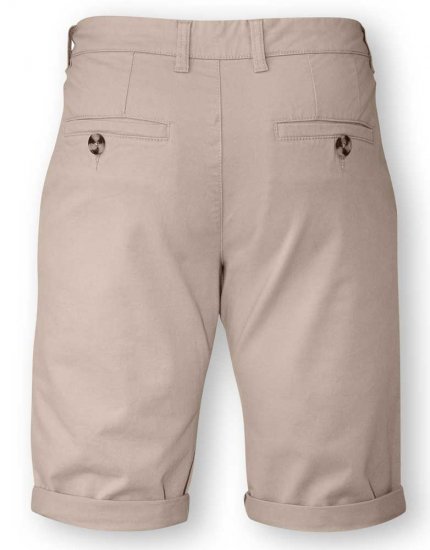 D555 COLTEN Stretch Cotton Chino Short Beige - Shorts - Shorts hommes grande taille