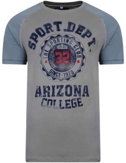 Kam Jeans Arizona College Tee - T-shirts - T-shirts Homme Grande Taille