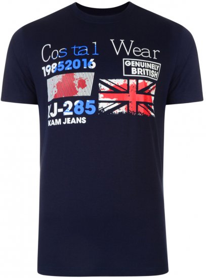Kam Jeans Costal Wear Tee - T-shirts - T-shirts Homme Grande Taille