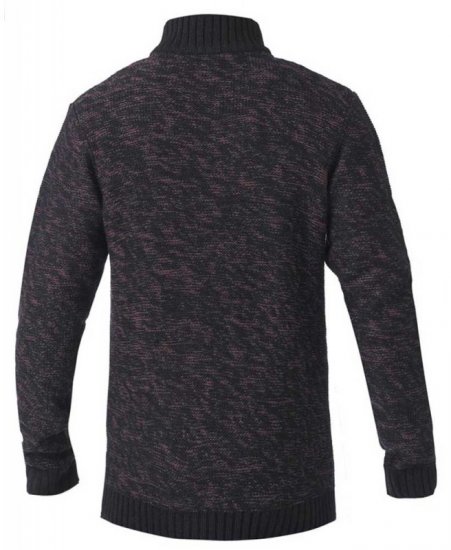 D555 MARSDEN Neck Sweater Black/Red - Sweatshirts & hoodies - Sweatshirts/Hoodies grande taille homme