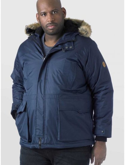 D555 Lovett Parka Navy - Vestes - Vestes homme grandes tailles