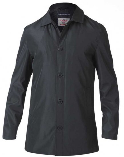 D555 Hampton Raincoat Black - Vestes - Vestes homme grandes tailles