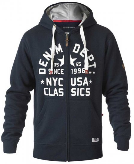 D555 Upton Hoodie Navy - Sweatshirts & hoodies - Sweatshirts/Hoodies grande taille homme