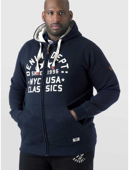 D555 Upton Hoodie Navy - Sweatshirts & hoodies - Sweatshirts/Hoodies grande taille homme